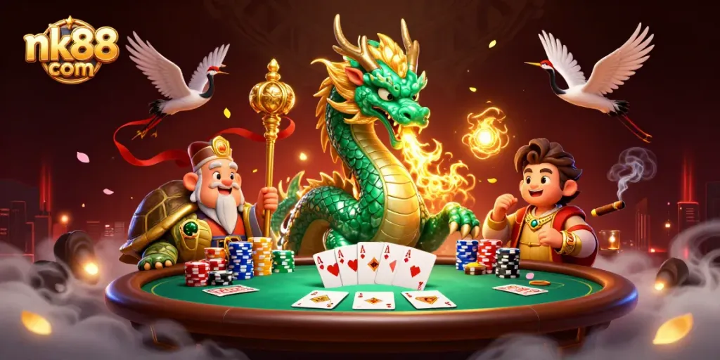 Play exciting games at nk88 com as the dragon breathes fire and lucky cranes soar.