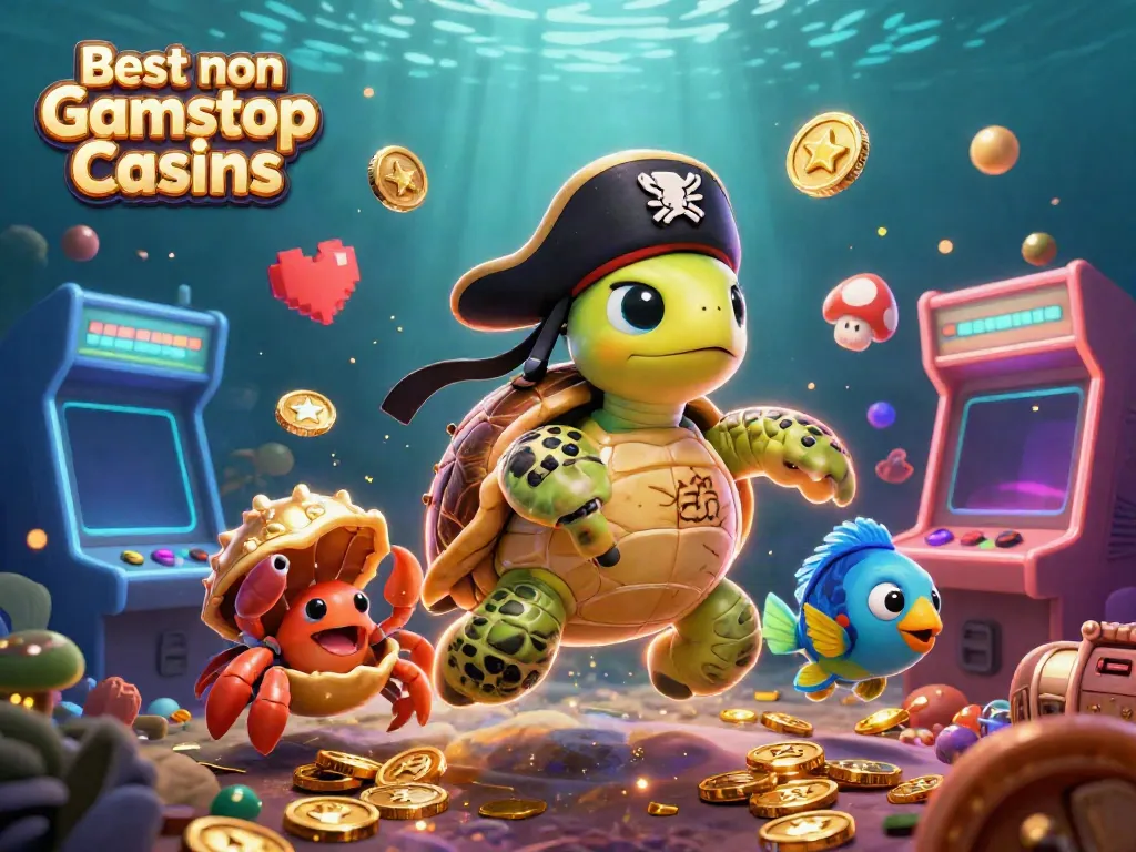 Experience the excitement of the Best non Gamstop Casinos with vibrant casino-themed characters in action.