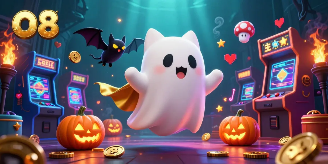 Experience thrilling levels at O8 with a ghost cat, vampire bat, and winning gaming elements all around.