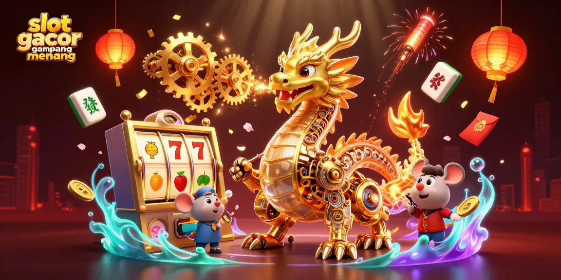 Experience exciting gameplay with slot gacor gampang menang, featuring vibrant 3D character designs and dynamic casino elements.