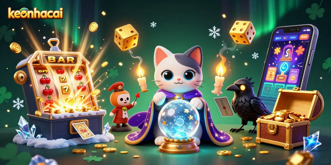 Engage with keonhacai and enjoy the thrill of casino games with fortune teller mystic cat and jackpot explosions.