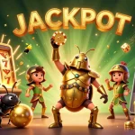 Experience thrilling wins at sunwin with vibrant casino games and jackpot excitement in this 3D illustration.