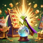 Engage with tải sunwin's vibrant casino world featuring fortune tellers and dynamic slot game elements.