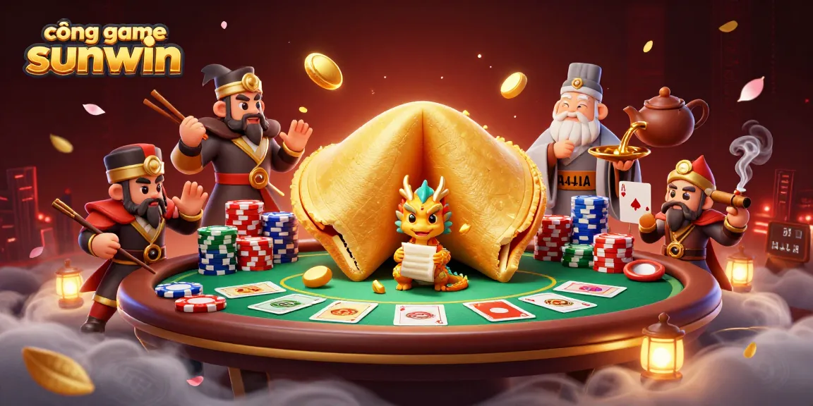 Play and win big at cổng game sunwin with vibrant casino-themed illustration.